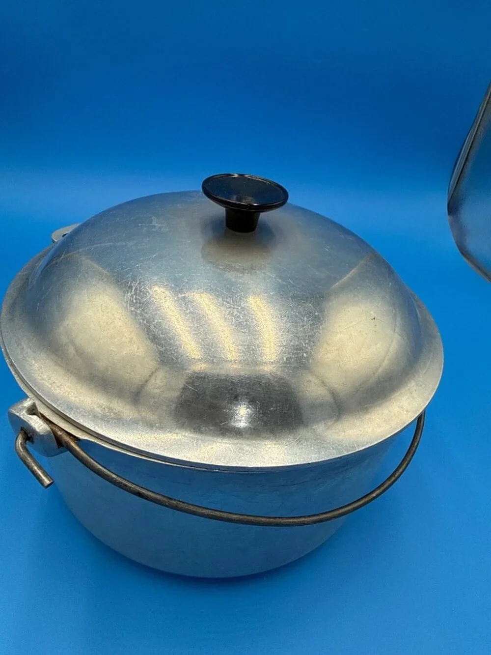 Vintage Household Institute Aluminum Stock Pot Lid Handle Camping Cookware